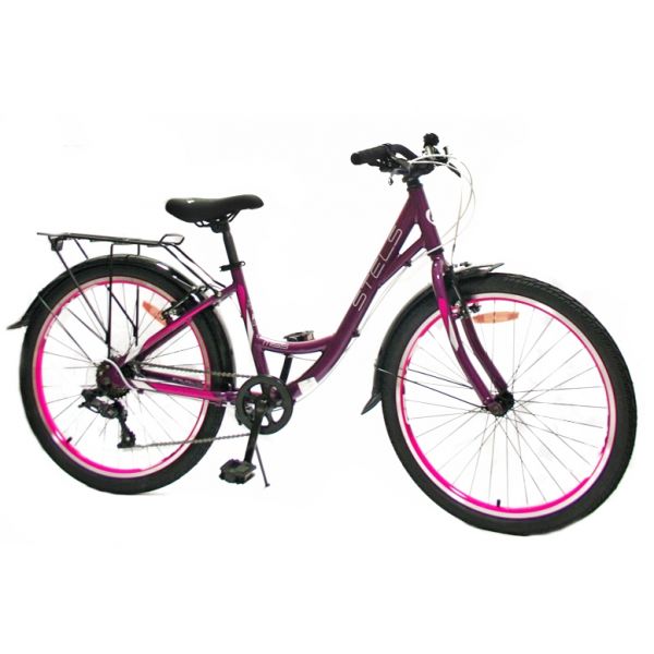 Горный велосипед Stels Miss 4300 V 24 V010 LU098484 фиолетовый/розовый 2022