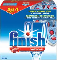 Таблетки для посудомоечных машин Finish All in 1 28 шт.+ 14 шт.
