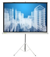 Экран для проектора Cactus Triscreen CS-PST-180x180, 180х180 см, 1:1, напольный белый